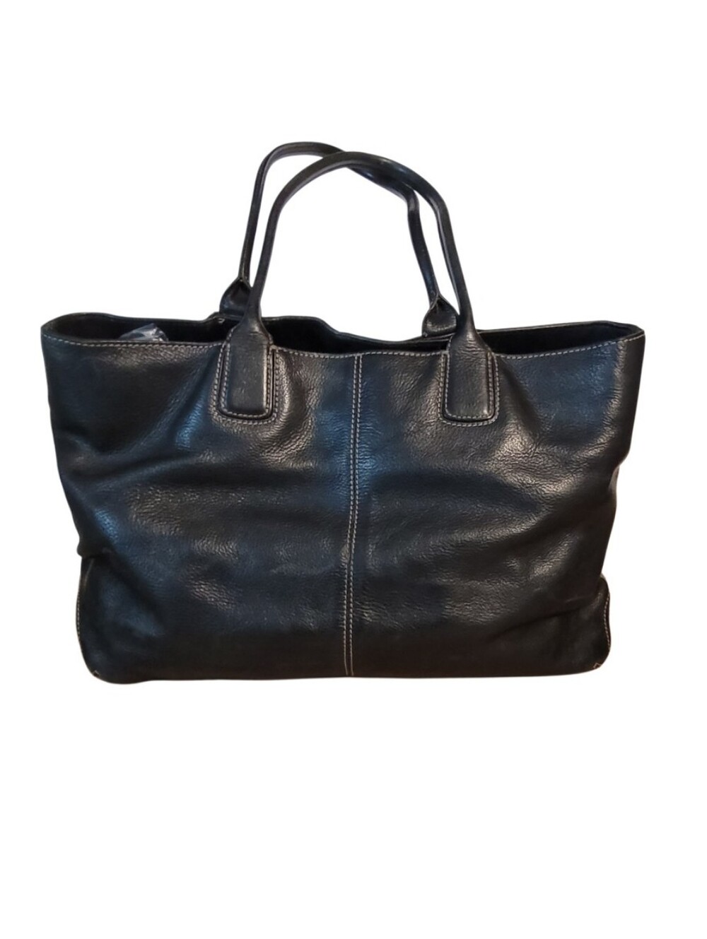 Cole Haan Classic Black Leather Tote Bag - Women